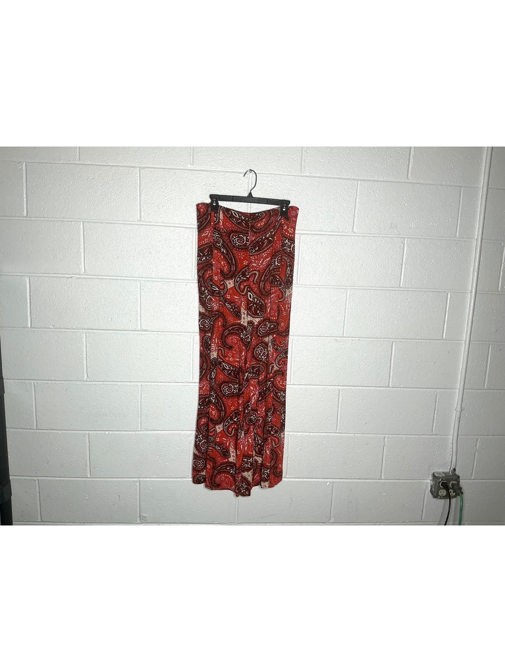 < Free People Double Trouble Wide-Leg Paisley Pattern Pants > - Picture 5 of 6